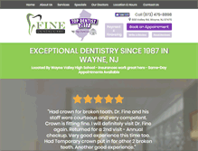 Tablet Screenshot of finedentalcare.com